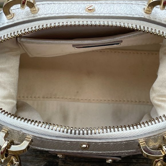 Gianni Versace Silver Tone Women Bag Small Hand Bag Made in Italy - Picture 14 of 15